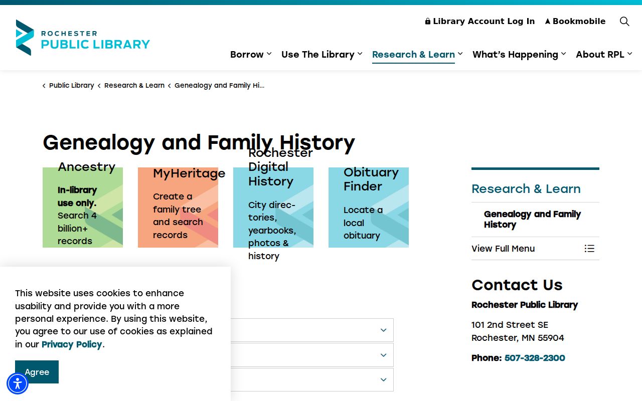 Rochester city directory research on the RPL genealogy and local history page